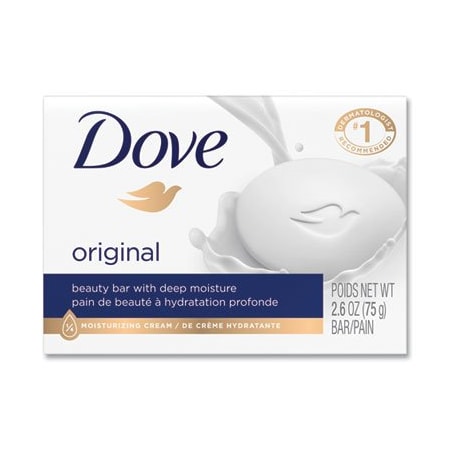 Dove, WHITE BEAUTY BAR, LIGHT SCENT, 2.6 OZ, 36PK